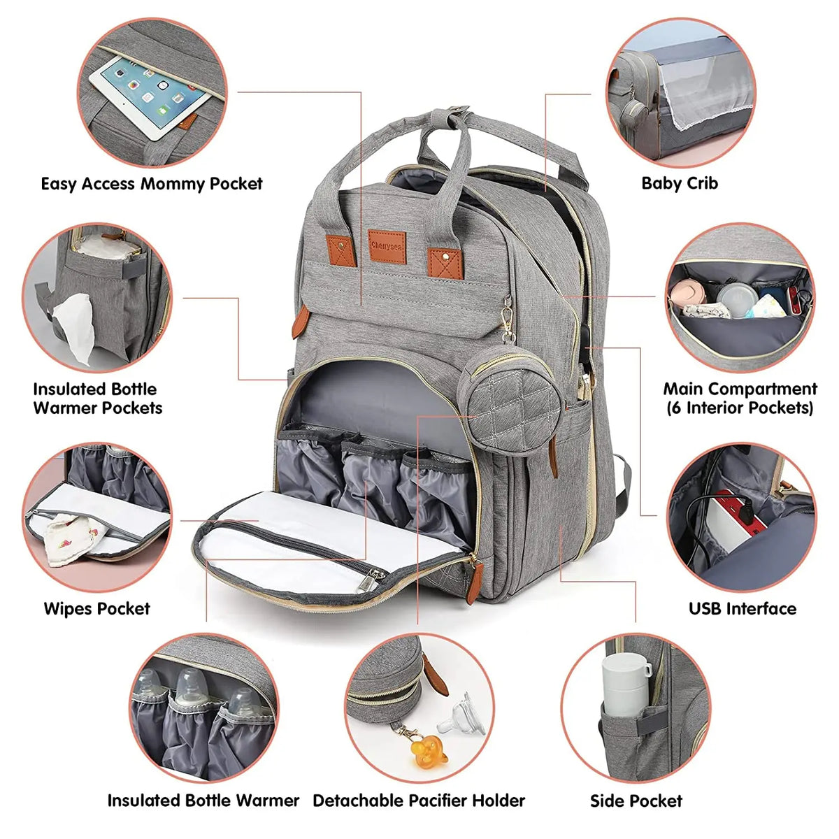 BabyBound™ 3-in-1 TravelNest Rucksack